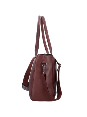 Plevier Rock Beryl Schultertasche Leder 40.5 cm Laptopfach dunkelbraun