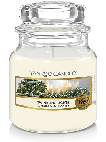 Yankee Candle Duftkerze Twinkling Lights Small Jar 104g in Beige
