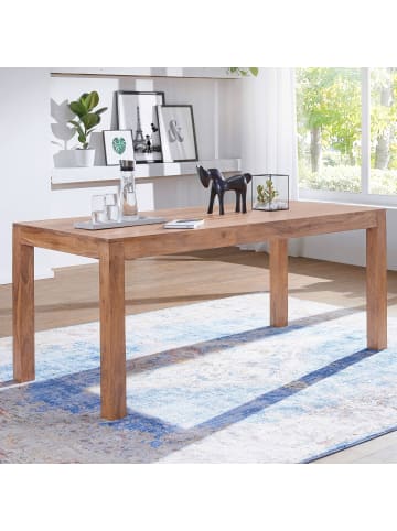 KADIMA DESIGN Esstisch Massivholz MUMBAI 120 cm Esszimmer-Tisch Holztisch in Akazie