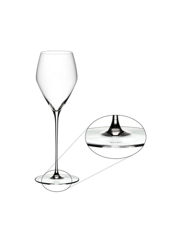 RIEDEL Glas 6er Set Champagner Weingläser Veloce 327 ml transparent in transparent
