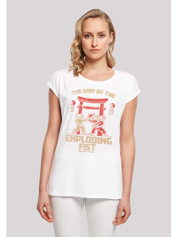 F4NT4STIC T-Shirt Retro Gaming The Way of the Exploding Fist in weiß