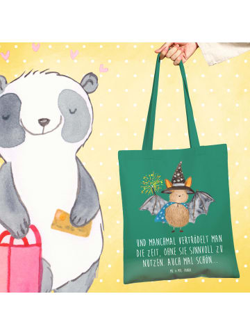 Mr. & Mrs. Panda Laptoptasche Fledermaus Zauberer mit Spruch in Mint