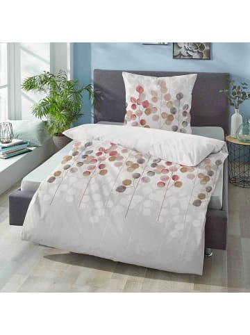 Biberna Soft-Seersucker Bettwäsche in taupe