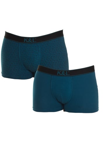 Kisses and Love 2er-Set: Boxershorts in Multicolored