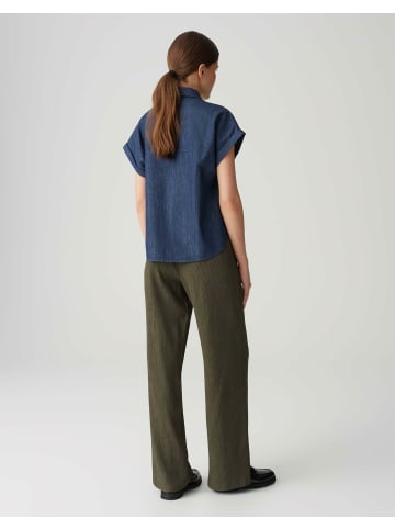 OPUS Oversized V-Kragen Shirt für Damen in blau