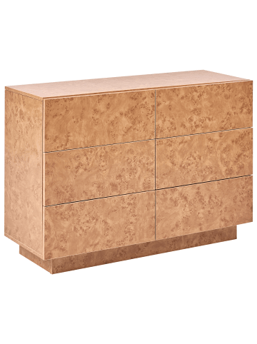Beliani Kommode WOODEND in Braun - (W) 110 x (H) 75 x (L) 40 cm