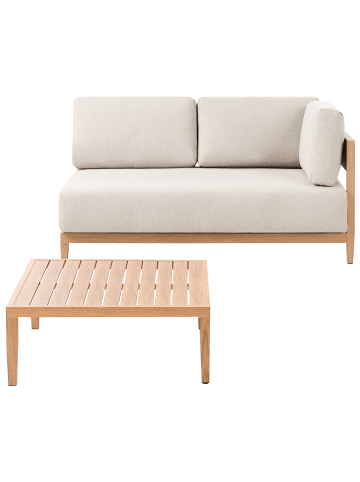 Beliani Sitzgruppe SAMPIERI in Braun/Beige