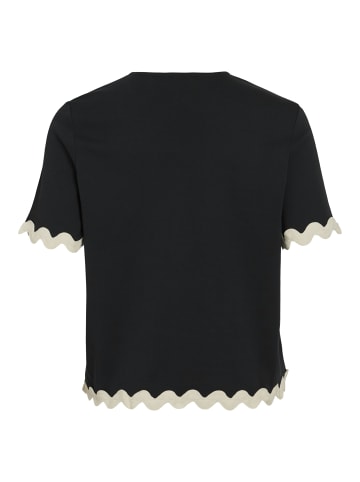 Vila T-Shirt VICalisa in schwarz sand - 0002