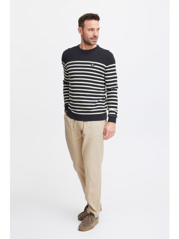 FQ1924 Strickpullover FQKyle stripe crew neck knit in Dunkelblau