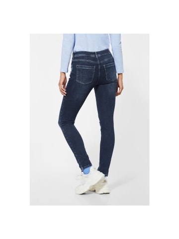 Street One Jeans in blue black random wash