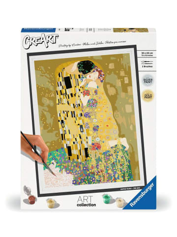 Ravensburger Malprodukte CreArt Art Collection - Der Kuss (Klimt) CreArt - Malen nach Zahlen Erwachsene Premium Ab 12 Jahre in bunt