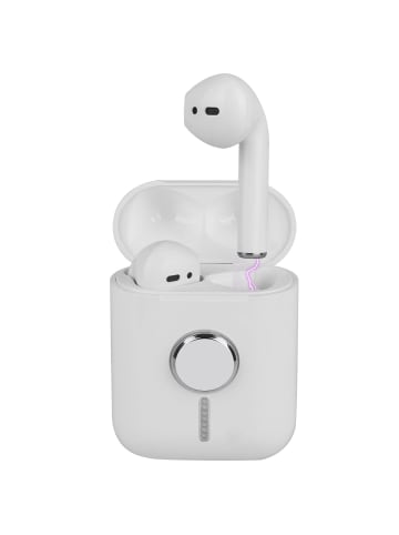 Platyne Kabellose Bluetooth-Ohrhörer und Fidget Spinner in Weiß