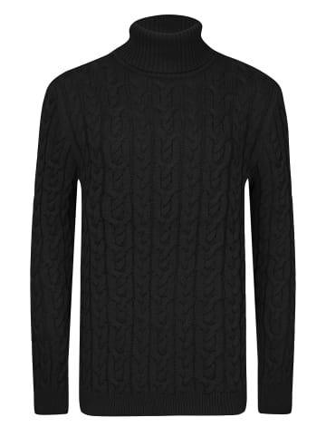 JIMMY SANDERS Rollkragenpullover in Schwarz