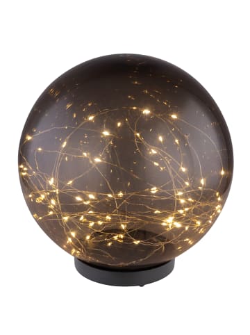 Globo lighting Solarleuchte "SOLARLEUCHTE KUNSTSTOFF, 40XLED" in black