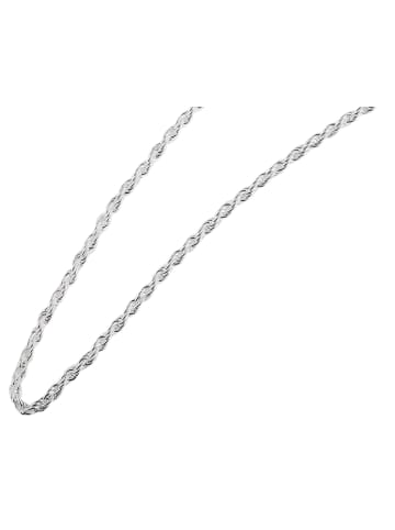 Adeliás Damen Halskette – Kordelkette aus Edelstahl 50+5 in silber