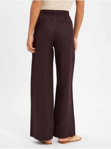 OPUS Leinenhose Mileni Linen in schoko