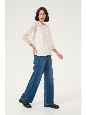 Kaffe Langarm-Bluse KAemilia in Chalk