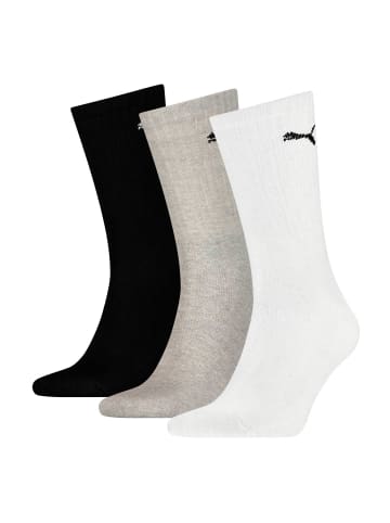 Puma Socken 3er Pack in Schwarz/Weiß/Grau