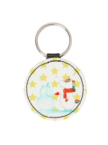 Mr. & Mrs. Panda Schlüsselanhänger Einhorn Schneemann ohne Spruch in Weiß