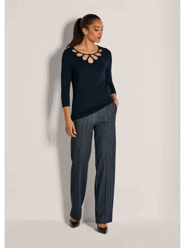 MADELEINE Elegantes Oberteil mit Cut-Outs in marine