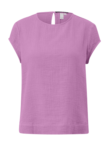 QS Bluse kurzarm in Lila