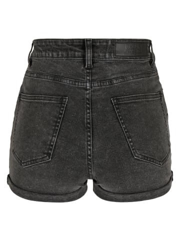 Urban Classics Urban Classics Damen Ladies 5 Pocket Shorts in black stone washed