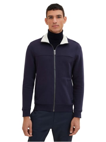 Tom Tailor Sweatjacke CUTLINE in Blau