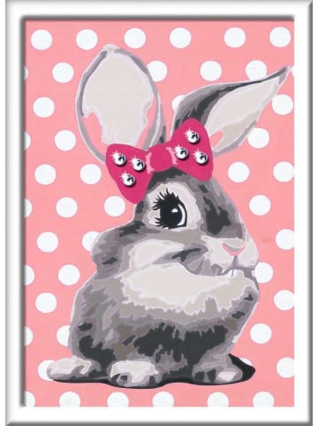 Ravensburger Ravensburger CreArt, Malen nach Zahlen Kinder - Knuffiges Häschen in bunt