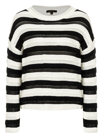 More & More Streifenpullover in 2 colored black acc