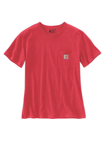 CARHARTT Pocket T-Shirt in rot in rot