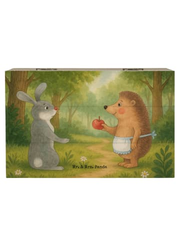 Mr. & Mrs. Panda Box Hase Igel Design ohne Spruch in Weiß