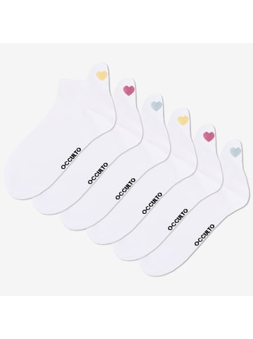 Occulto 6er Pack Motiv Sneaker Socken Luca in Herzen