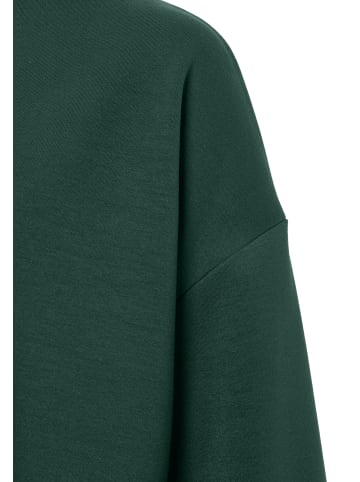 More & More Boxy Sweatshirt mit Turtleneck in dark green