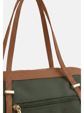 GianMarco Venturi Schultertasche in GREEN