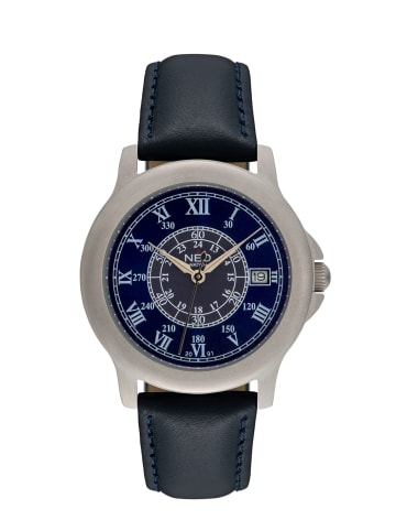 NEO Watch NEO Watch Armbanduhr aus Edelstahl in Blau/Silber