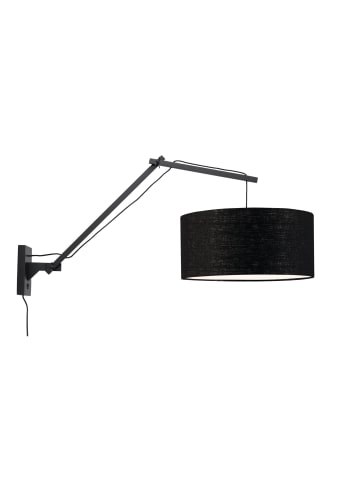 GOOD&MOJO Wandlampe Andes - Bambus Schwarz/Schwarz - 95x47x55cm