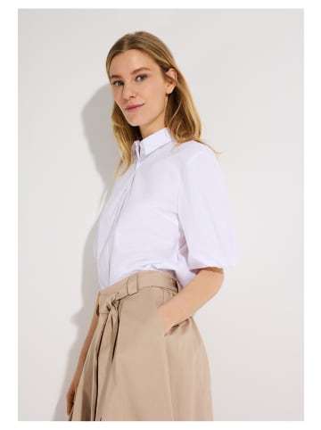 More & More trendy 3/4-Puffärmel-Bluse in white