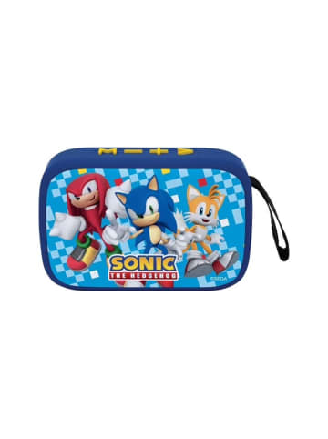 Sonic Lautsprecher Bluetooth Musikhören mit Stil im Sonic-Look in Blau