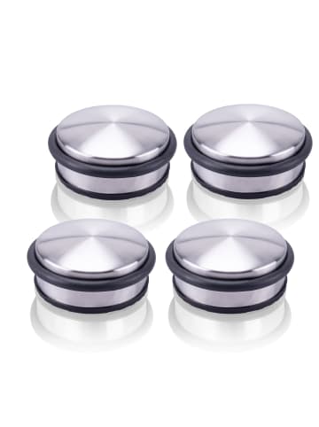 Danto 4er-Set: Bodentürstopper in silber