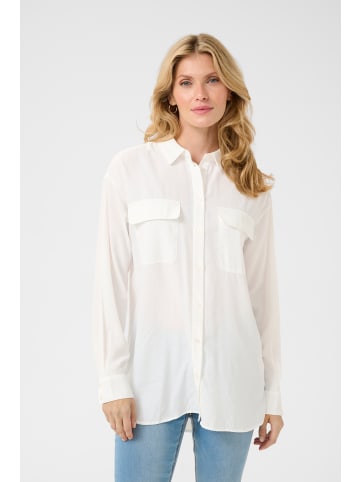Cream Langarm - Hemd CRNola Loose fit in Snow White