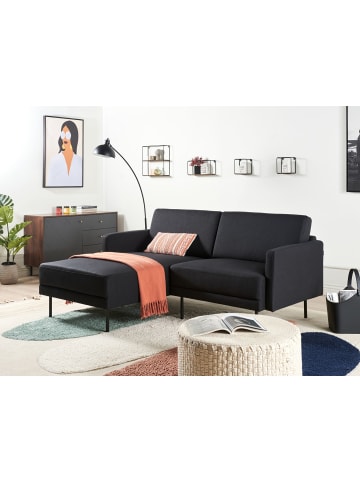 Beliani 2-Sitzer Sofa BREDA in Schwarz - (W) 192 x (H) 85 x (L) 155 cm rechtsseitig