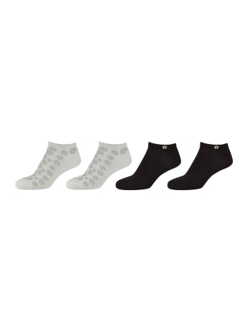 camano Sneakersocken 4er Pack silky touch in Schwarz