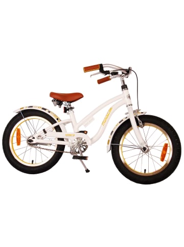 Volare Kinderfahrrad Miracle Cruiser für Mädchen 16 Zoll Kinderrad in Weiß 4 Jahre