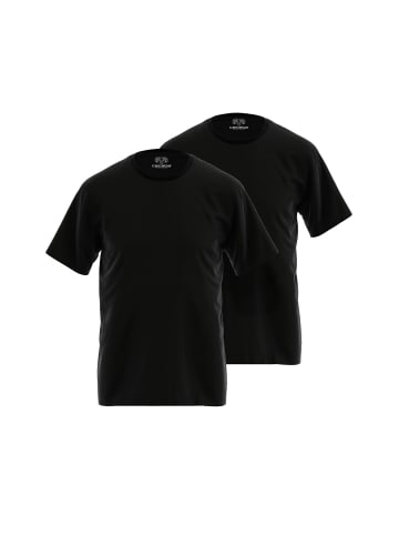 CECEBA Shirt 2Er Pack Nevada in schwarz-dunkel-uni