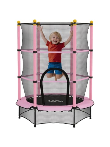 HOMCOM Kindertrampolin 140L x 140B x 190H cm
