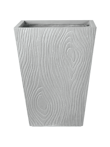 Beliani Outdoor Blumentopf BAIHE in Grau - (W) 42 x (H) 50 x (L) 42 cm