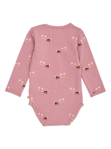 müsli Langarmbody in Nostalgia rose/ Cabernet/ Balsam cream
