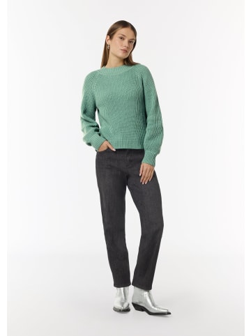 comma CI Strickpullover langarm in Türkis