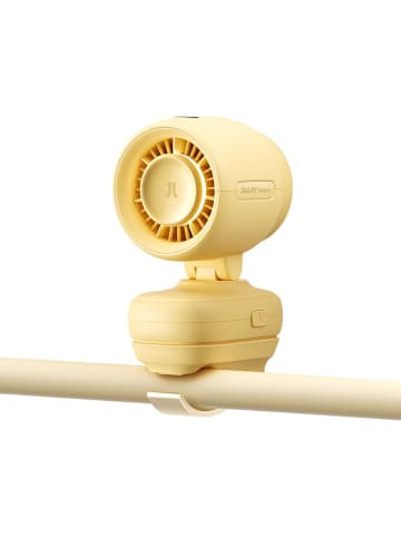 JisuLife Jisulife Kinderwagenventilator 4, Mini-Ventilator mit Metallclip in Gelb