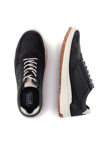 Camel Active Sneaker aus Nubukleder in Dunkelblau